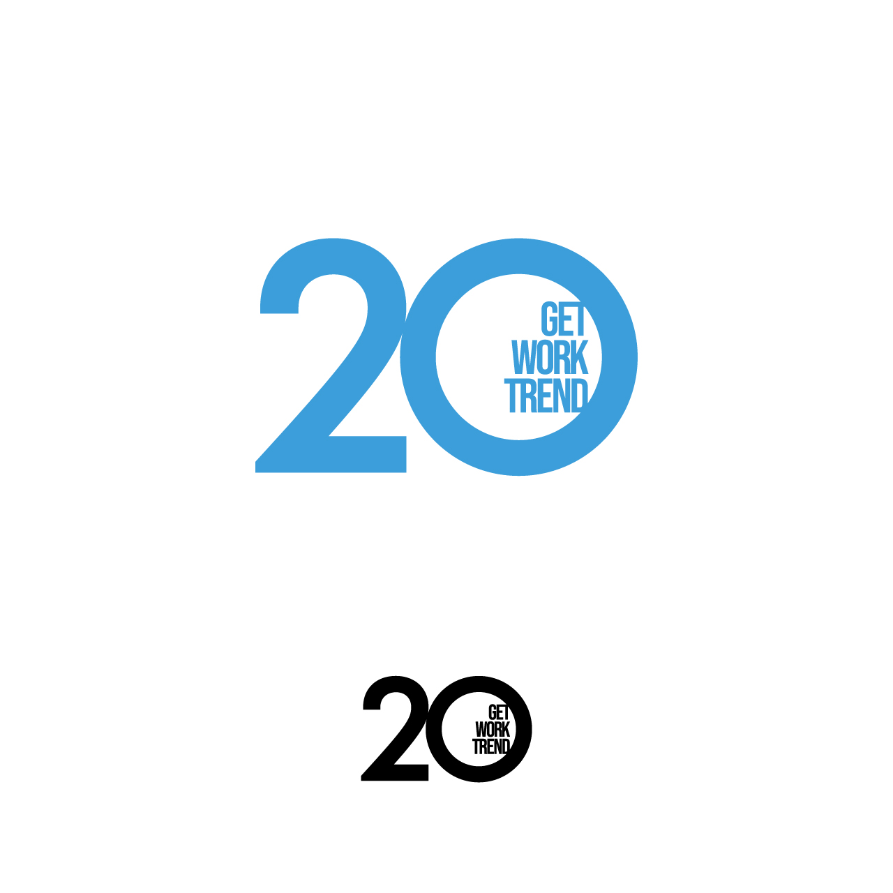 Logo Design by sourgraping for Get Work Trend Kft. | Design #32258335