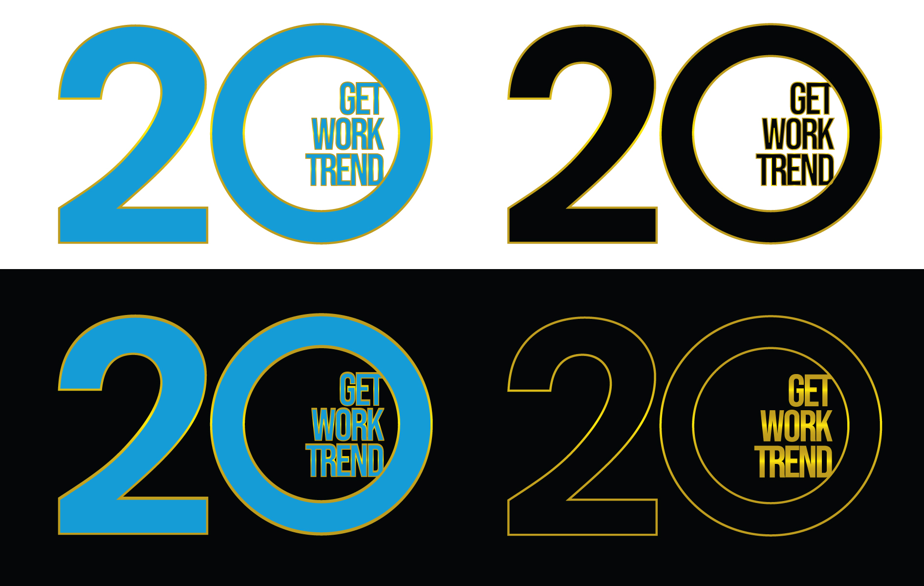 Logo Design by Atec for Get Work Trend Kft. | Design #32288368