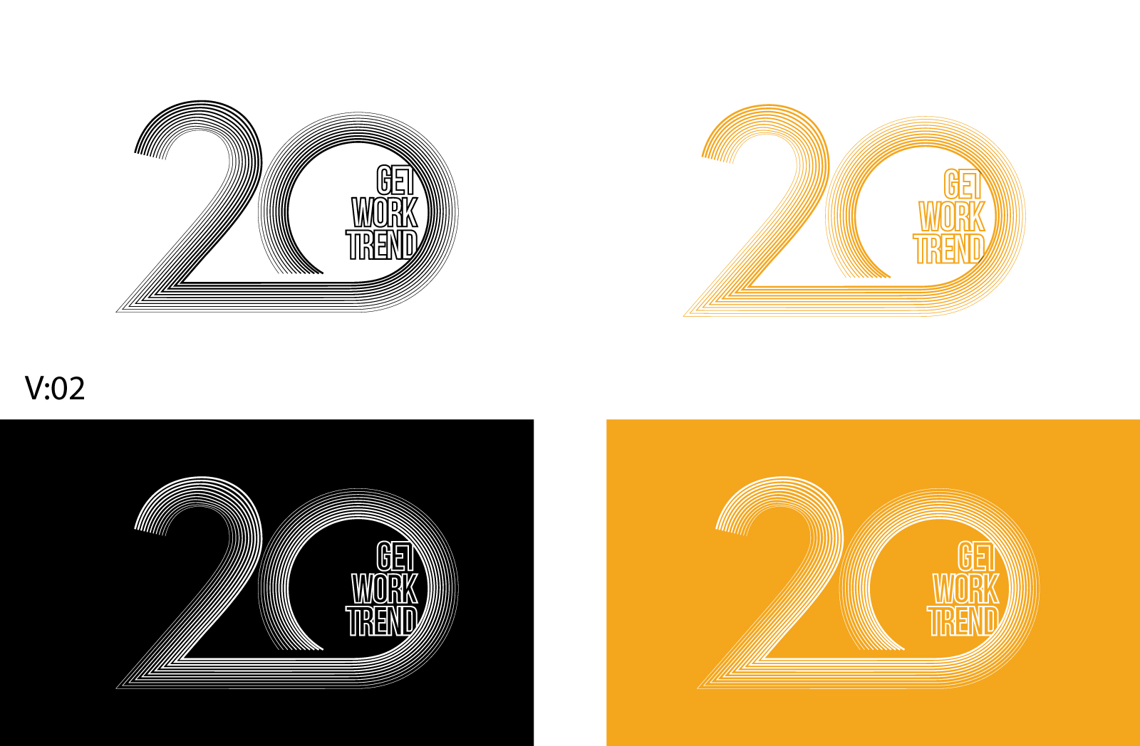 Logo-Design von Rubia@ für Get Work Trend Kft. | Design #32289025