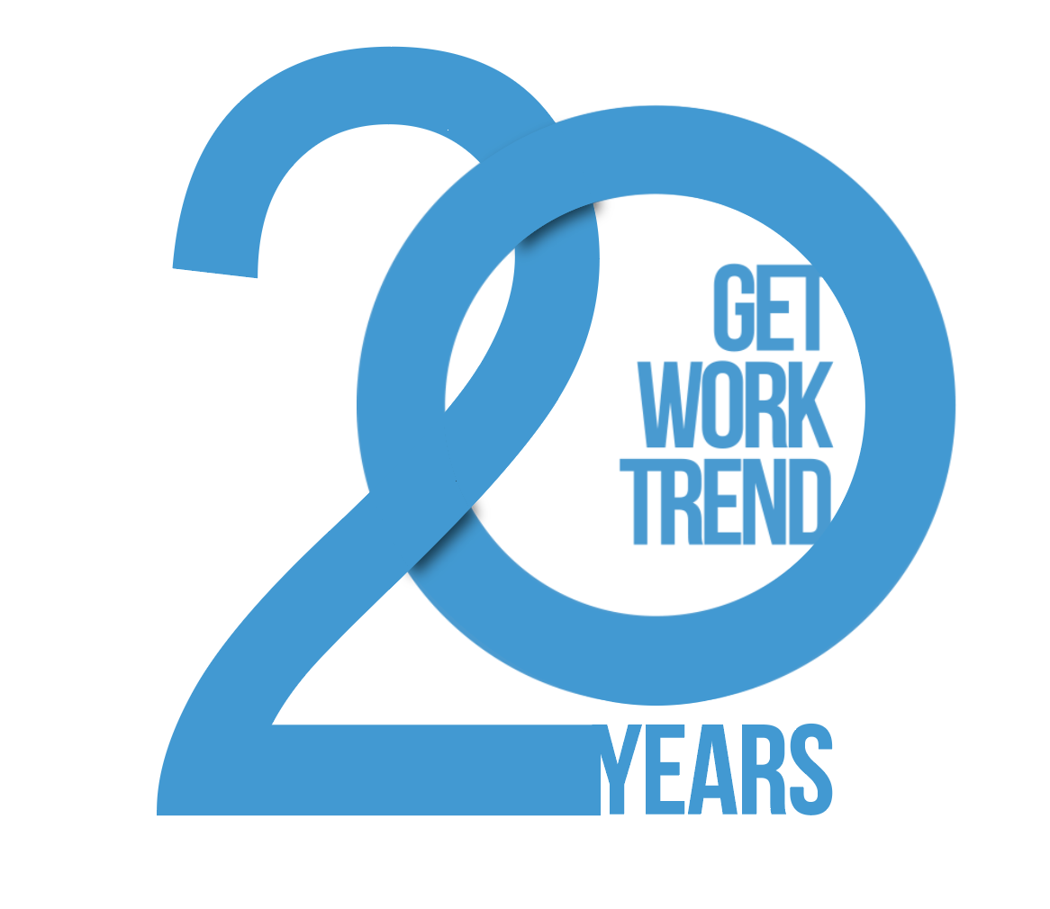 Logo Design by estevaodias for Get Work Trend Kft. | Design #32264713