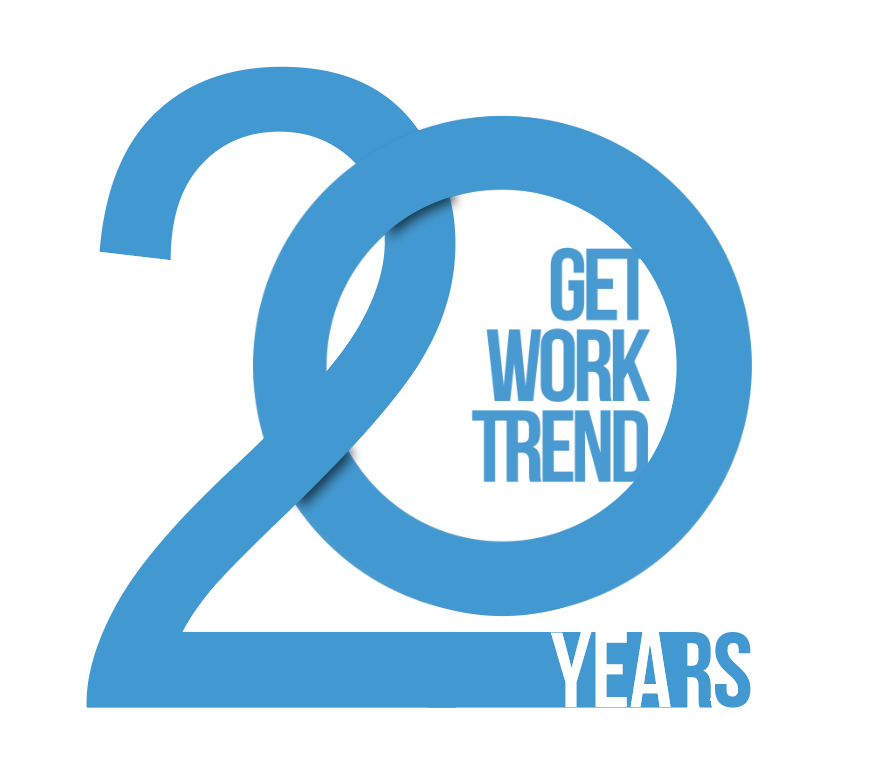 Logo Design by estevaodias for Get Work Trend Kft. | Design #32316730