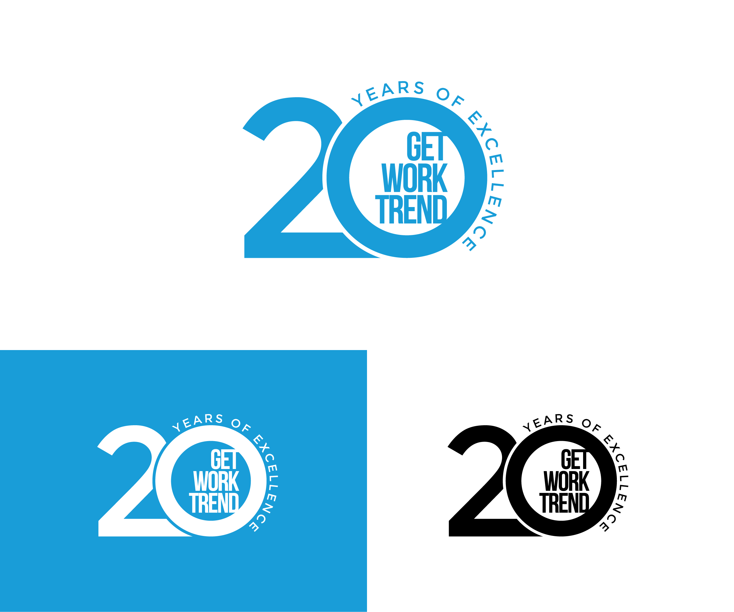 Logo Design by AlphabetZero.co.uk for Get Work Trend Kft. | Design #32256559