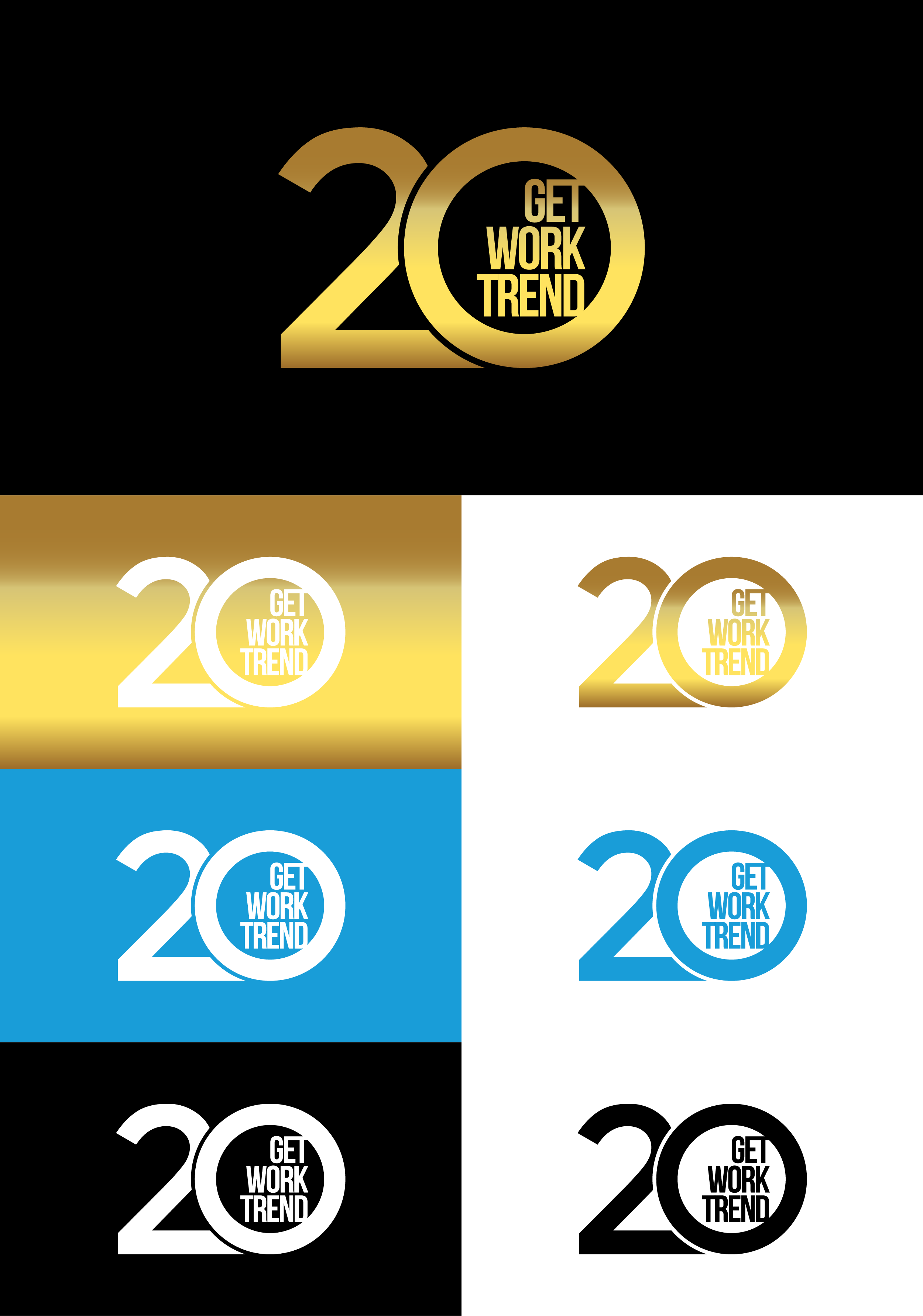 Logo Design by AlphabetZero.co.uk for Get Work Trend Kft. | Design #32289973