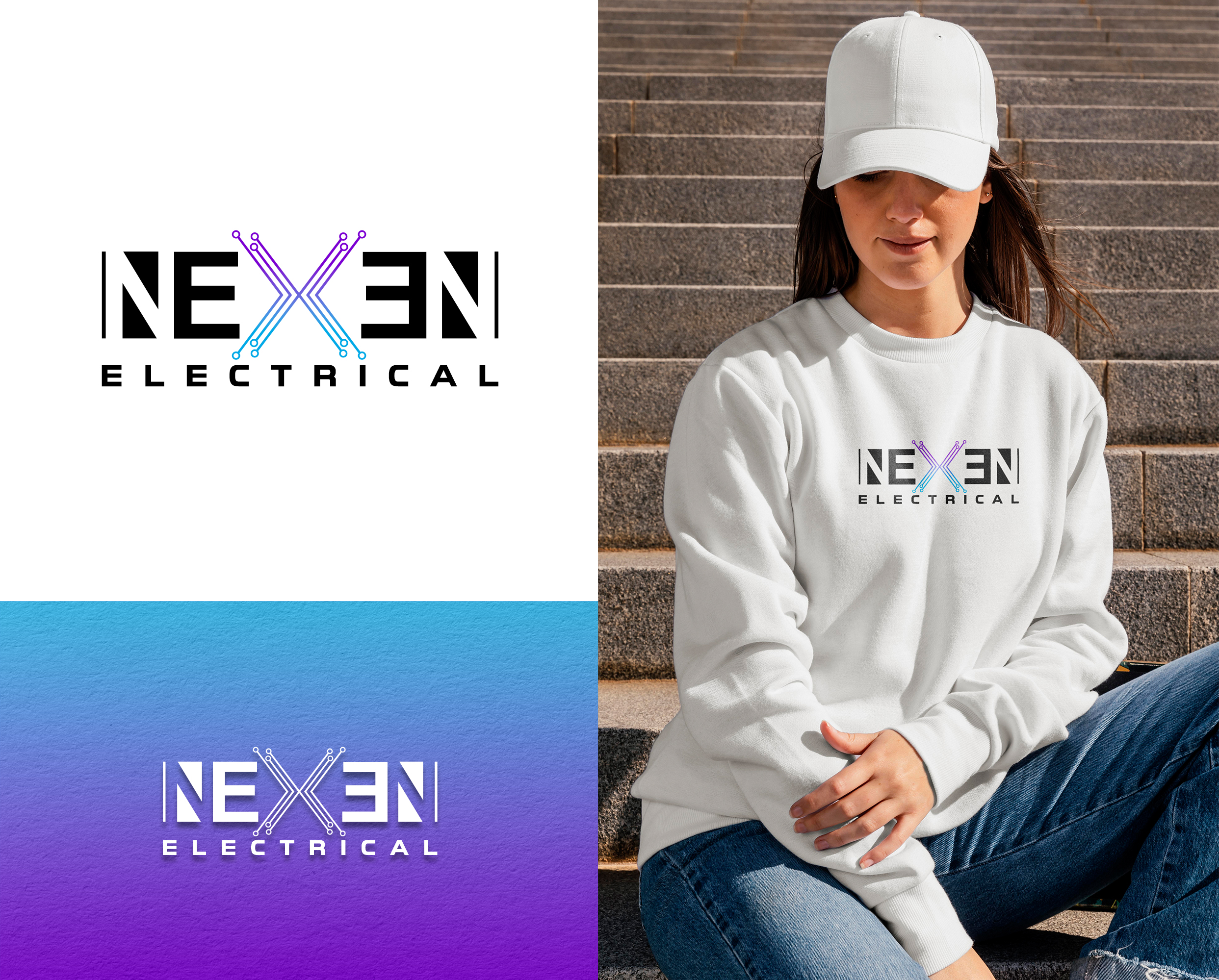 Logo Design by Darshan Dimension for Nexen Electrical | Design #32259874