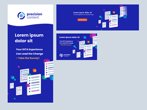 Banner Ad Design by MNM for Precision Content Authoring Solutions | Design #32265815