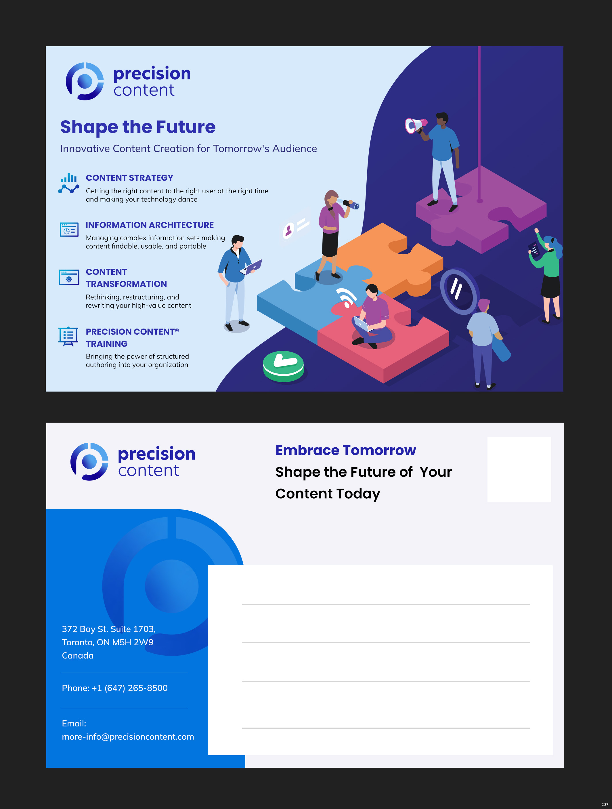 Banner-Design von pb für Precision Content Authoring Solutions | Design #32271122