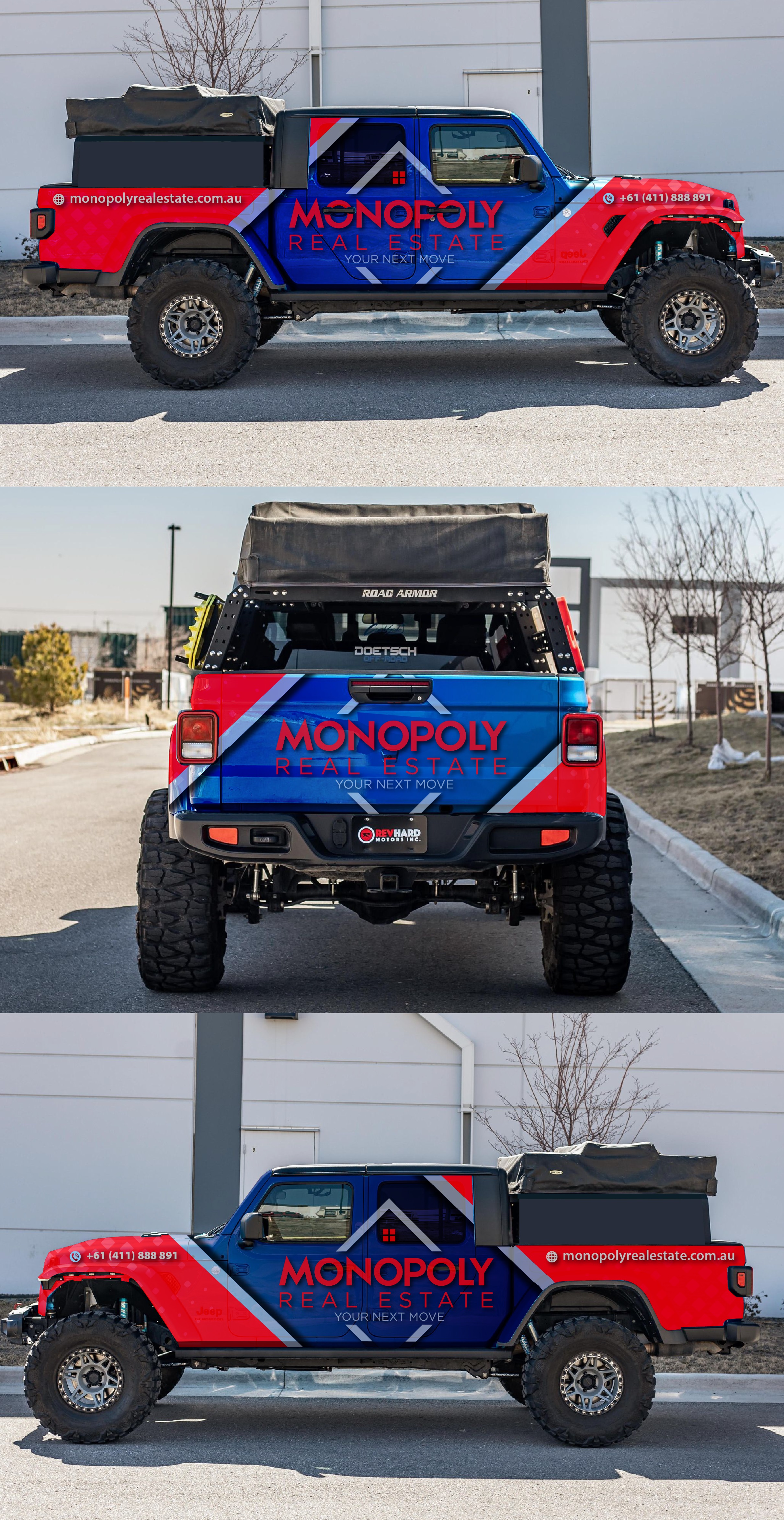 Car Wrap Design by Kira Graphics for Monopoly Real Estate | Design #32267132