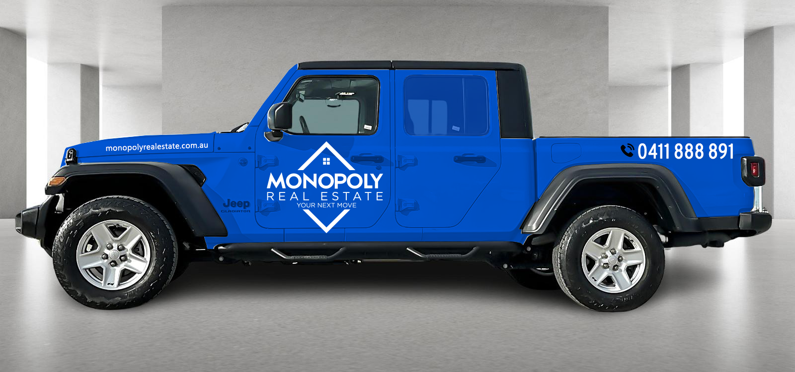 Diseño de Rotulación de Vehículo por typefdesign para Monopoly Real Estate | Diseño #32373047