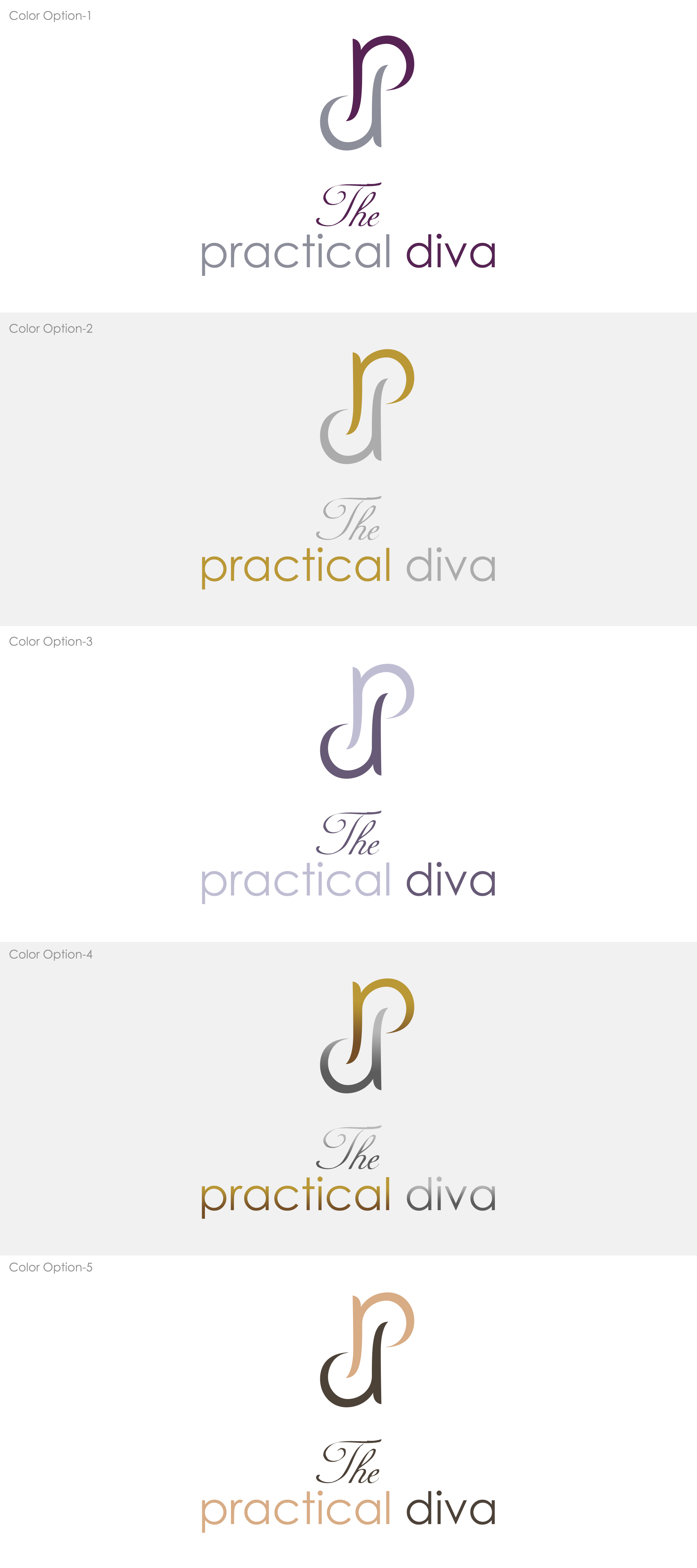 Logo Design by Darshan Dimension for The Practical Diva | Design #32263865