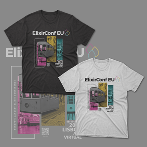 T-shirt Design by V FOUR Design for Erlang Solutions Ltd.  | Design: #32273459