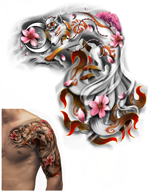 Tattoo Design by rafaelcame 2 for this project | Design: #32298403