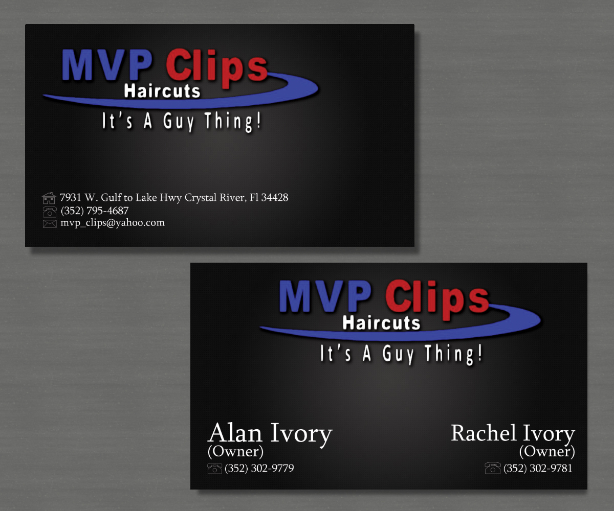 Business Card Design by DreamDesigns for MVP Clips | Design #3120403