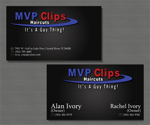 Business Card Design by DreamDesigns for MVP Clips | Design: #3120403