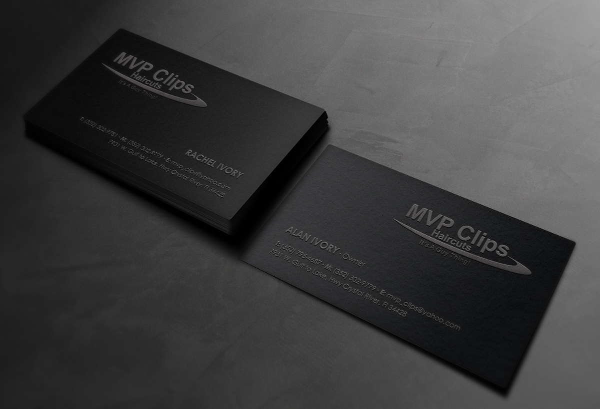 Business Card Design by logodentity for MVP Clips | Design #3096056