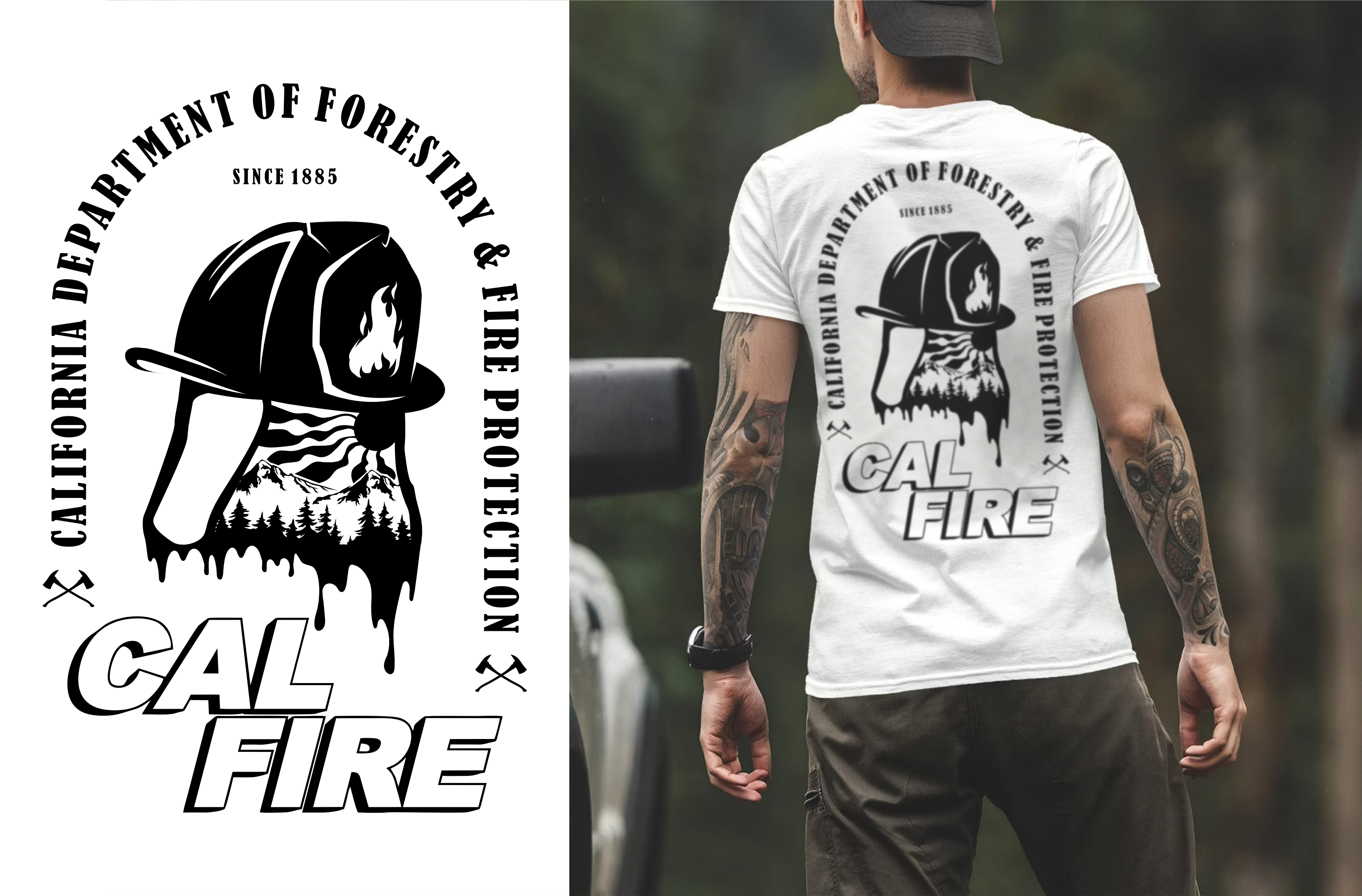 T-Shirt-Design von DoppelGanger Studio für BareBones WorkWear | Design #32268162