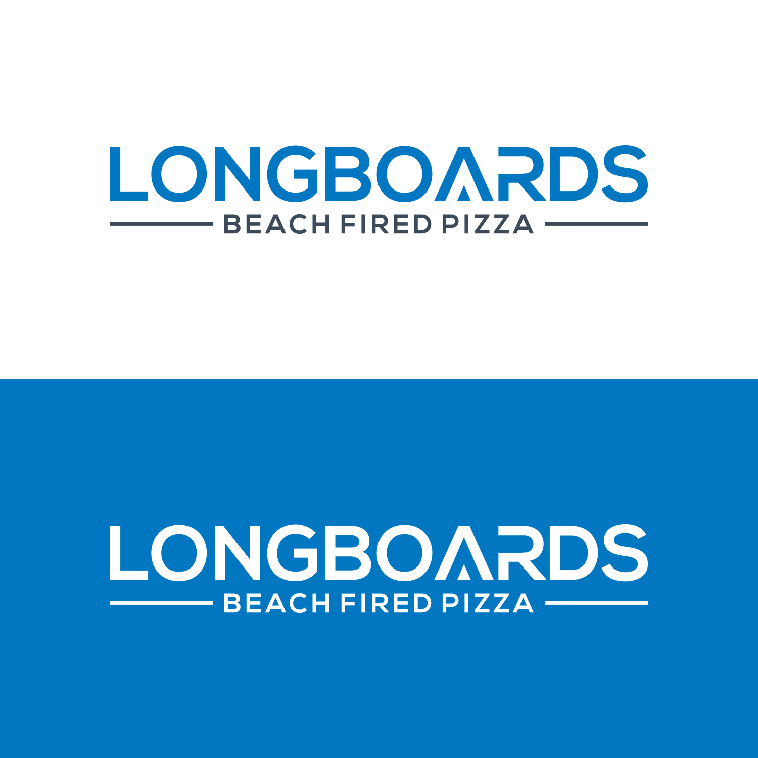 Elegant, Playful Logo Design for Longboards Beach Fired Pizza by mom