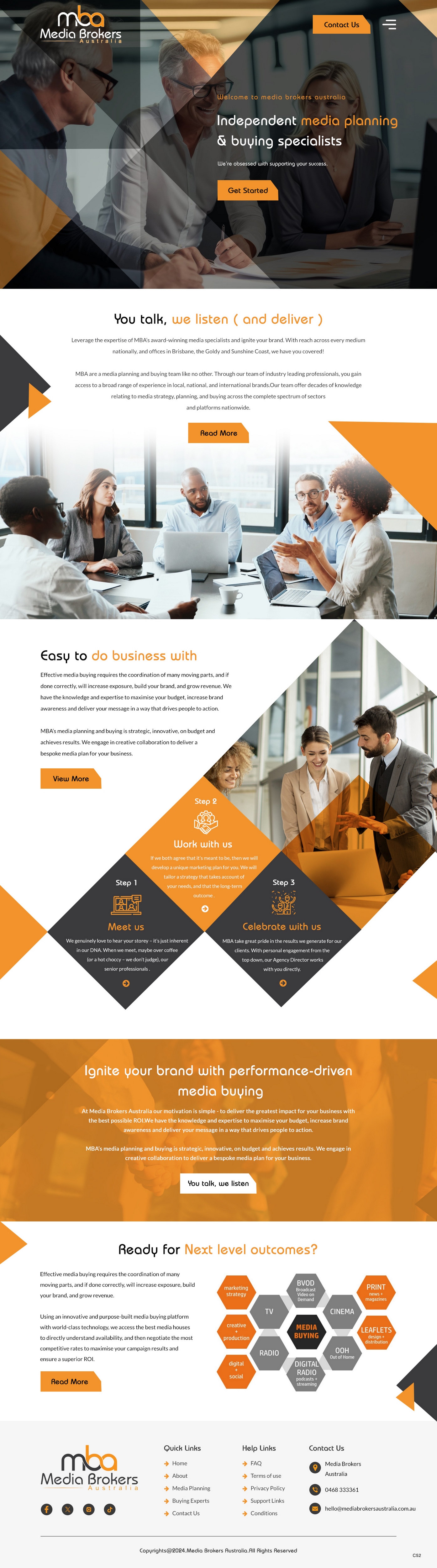 Web-Design von pb für Media Brokers Australia | Design #32282888