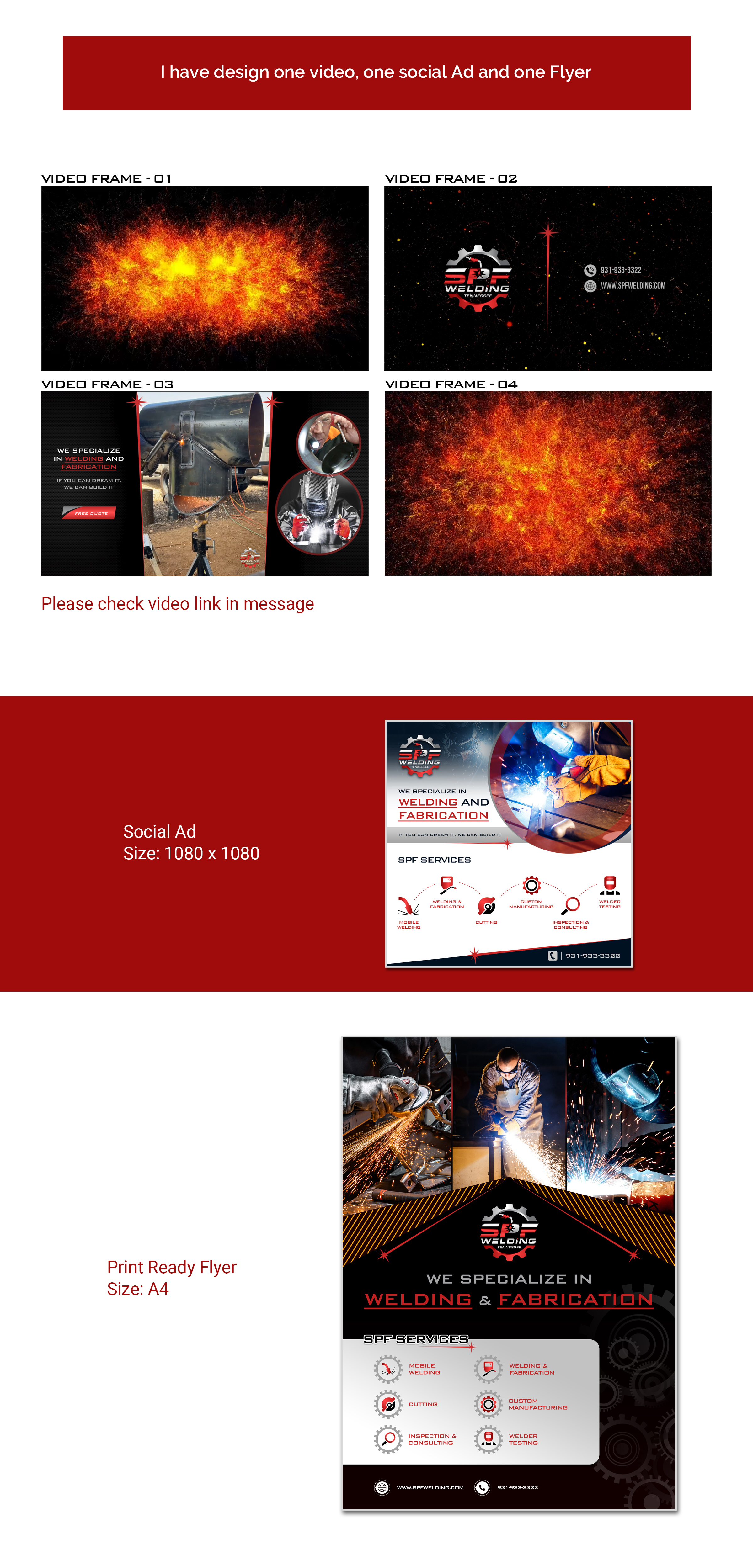 Advertisement Design by FaharMirza for SPF Welding | Design #32294826