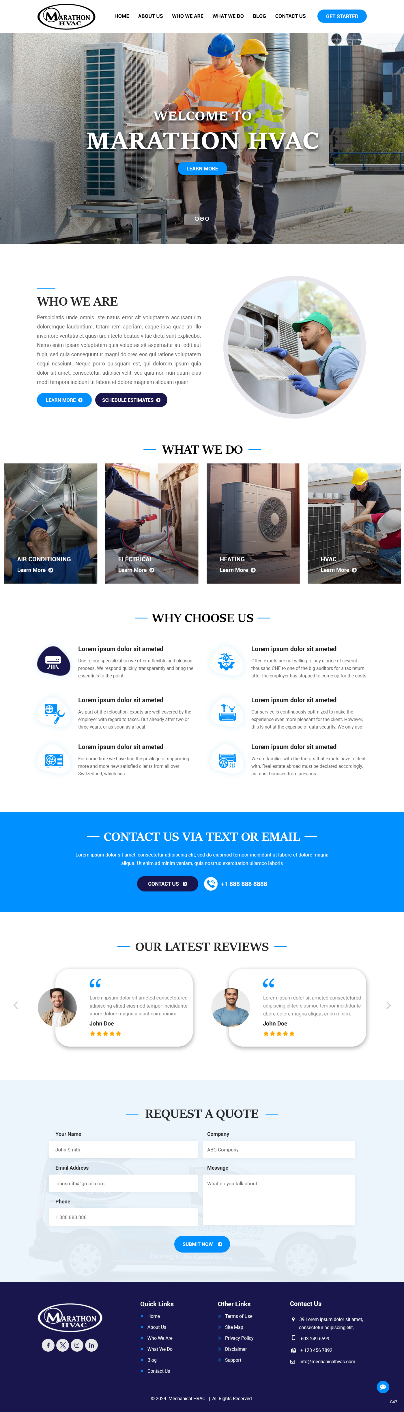 Web Design by pb for Marathon HVAC | Design #32282843