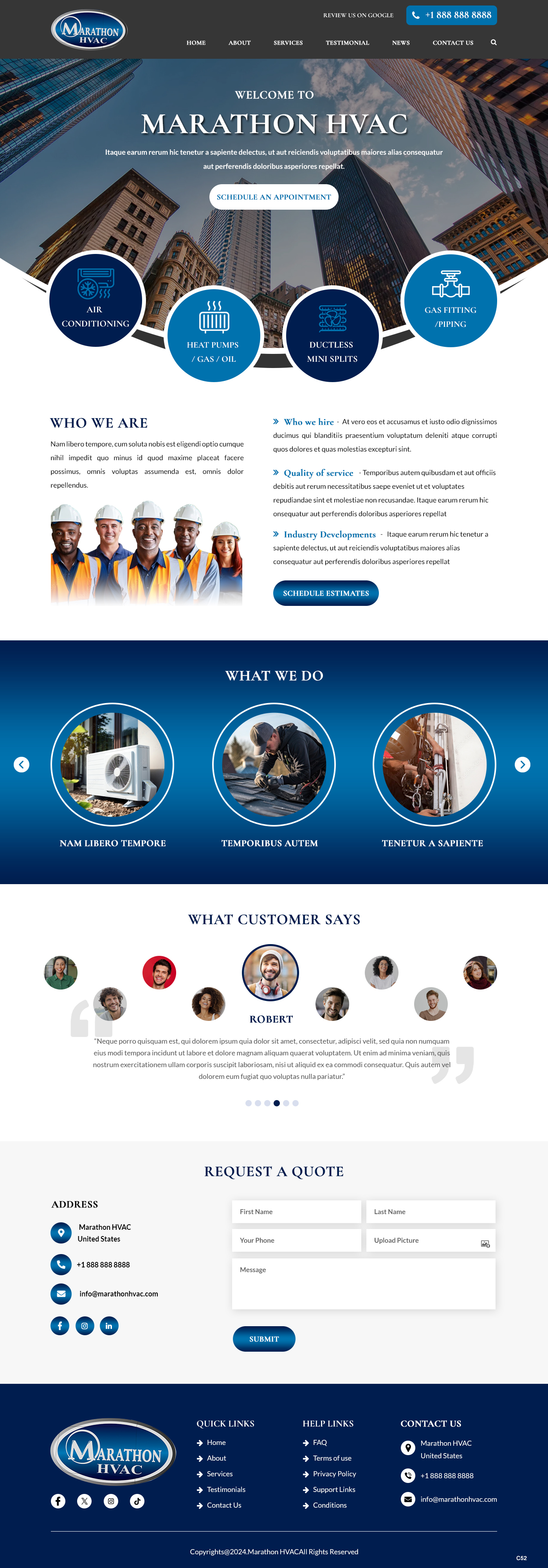 Web Design by pb for Marathon HVAC | Design #32282850