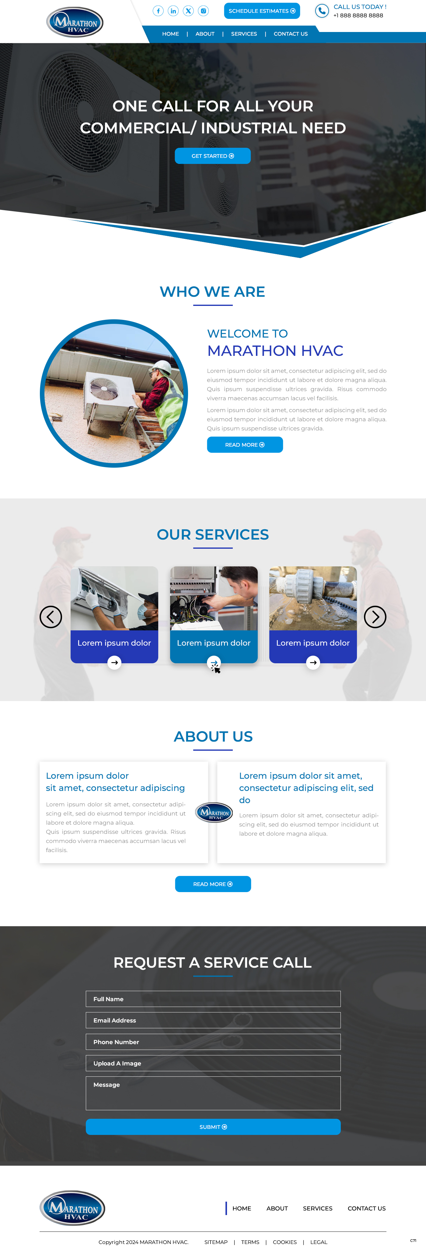 Web Design by pb for Marathon HVAC | Design #32282863