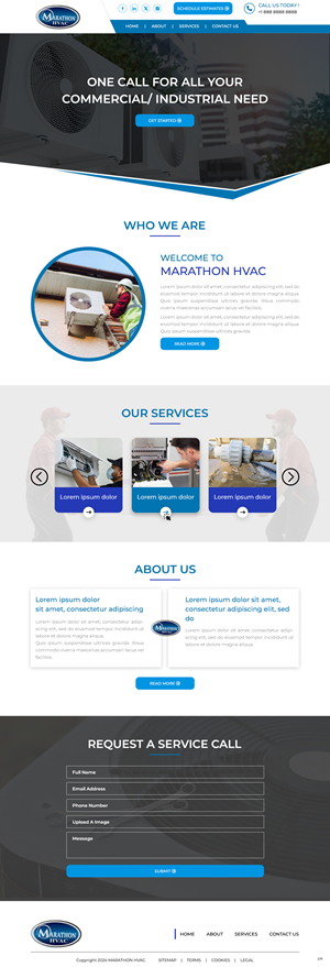 Web Design by pb for Marathon HVAC | Design: #32282863
