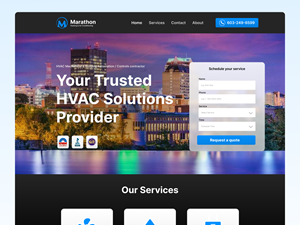 Web Design by Wiwedo for Marathon HVAC | Design: #32307764