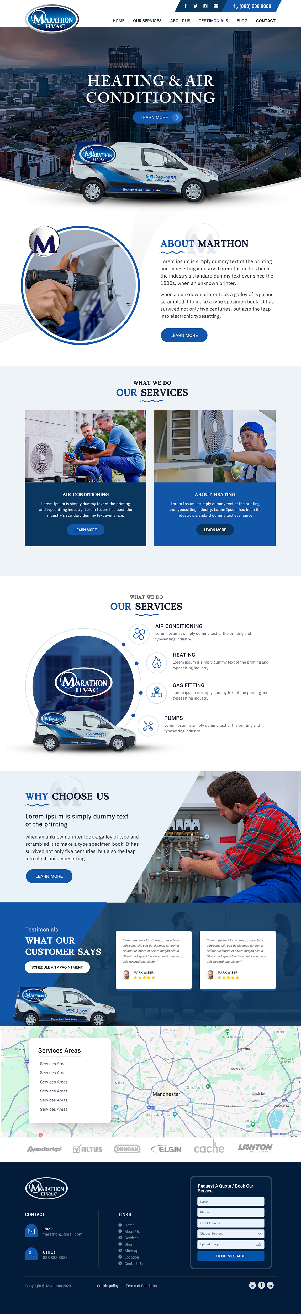 Web-Design von Shijo John für Marathon HVAC | Design #32317279