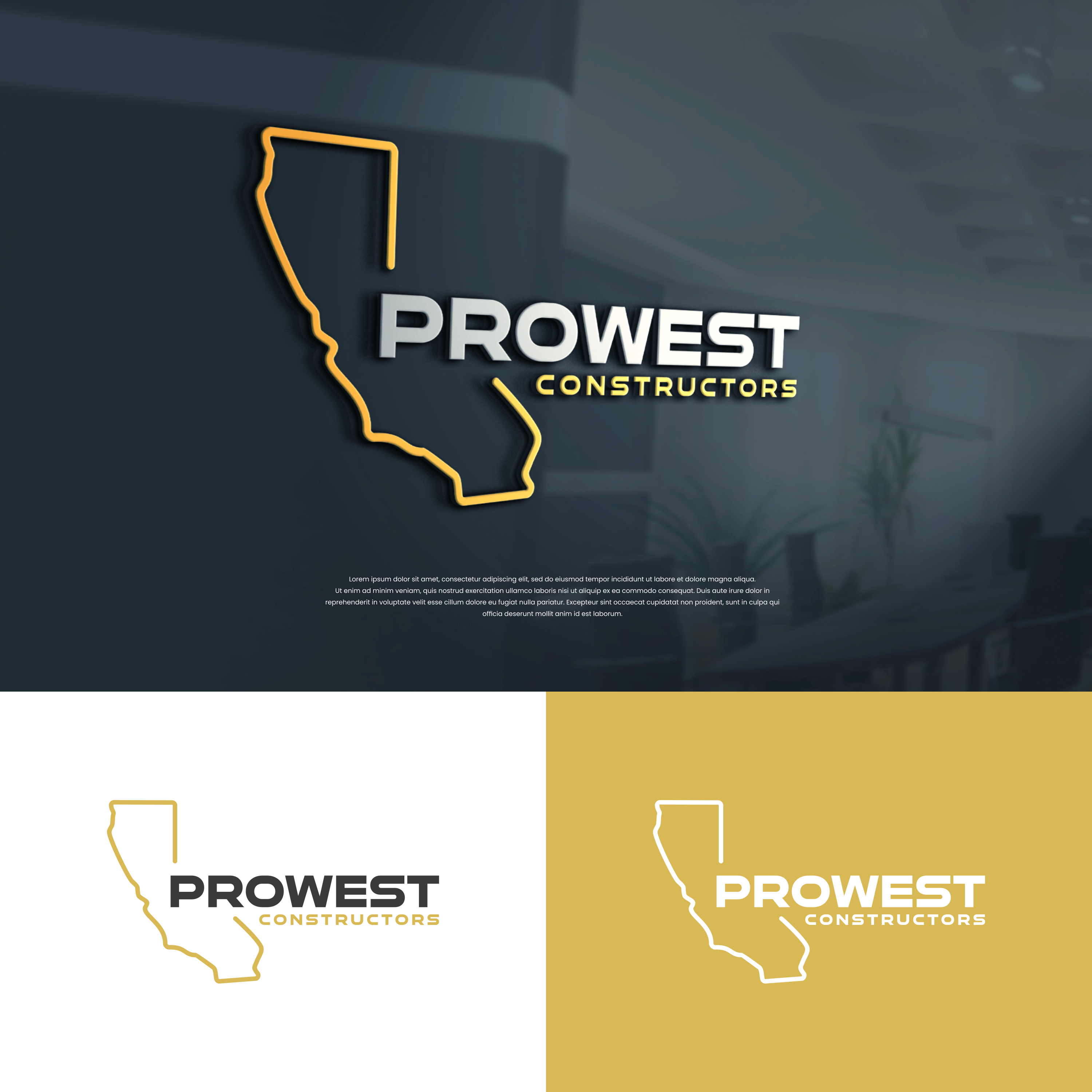 Logo Design by ge.logo for ProWest Constructors | Design #32277622