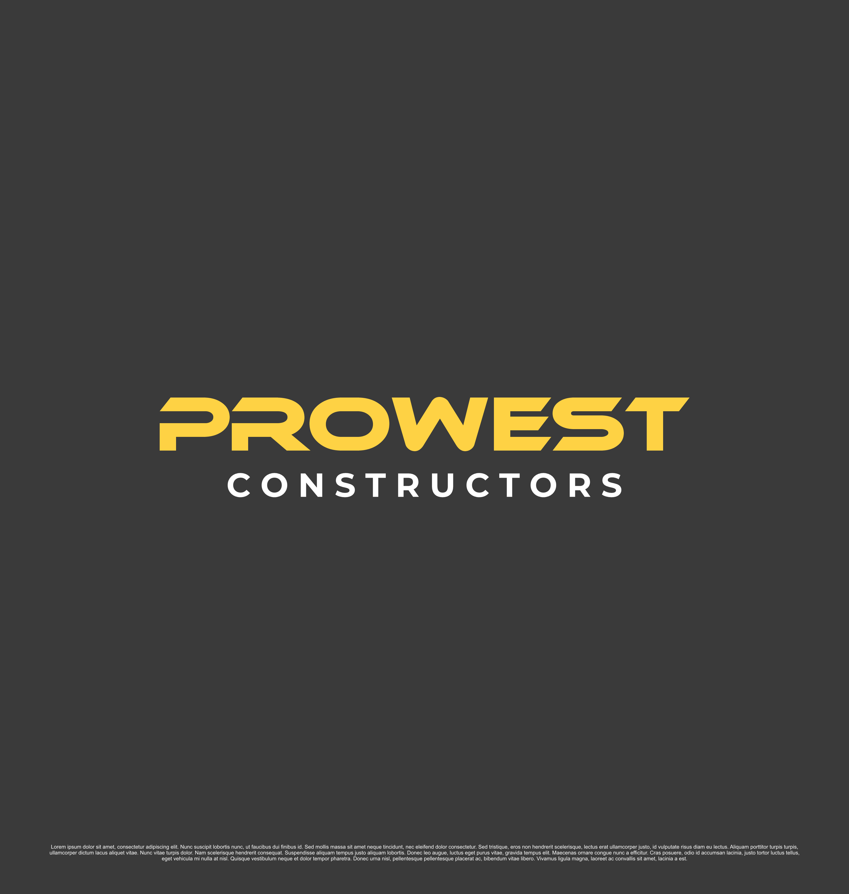 Logo Design by saesean for ProWest Constructors | Design #32280471