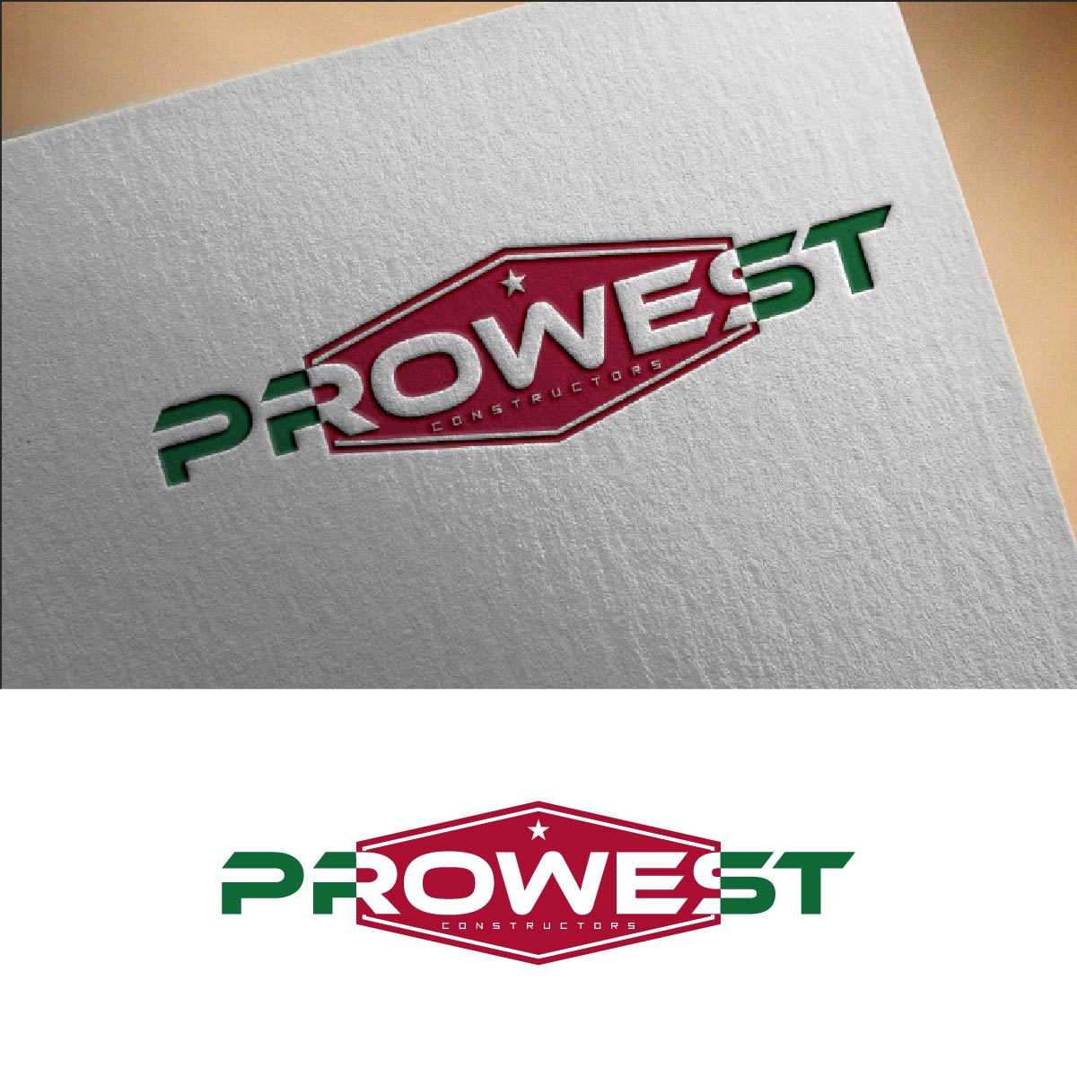Logo Design by fly  design for ProWest Constructors | Design #32279589