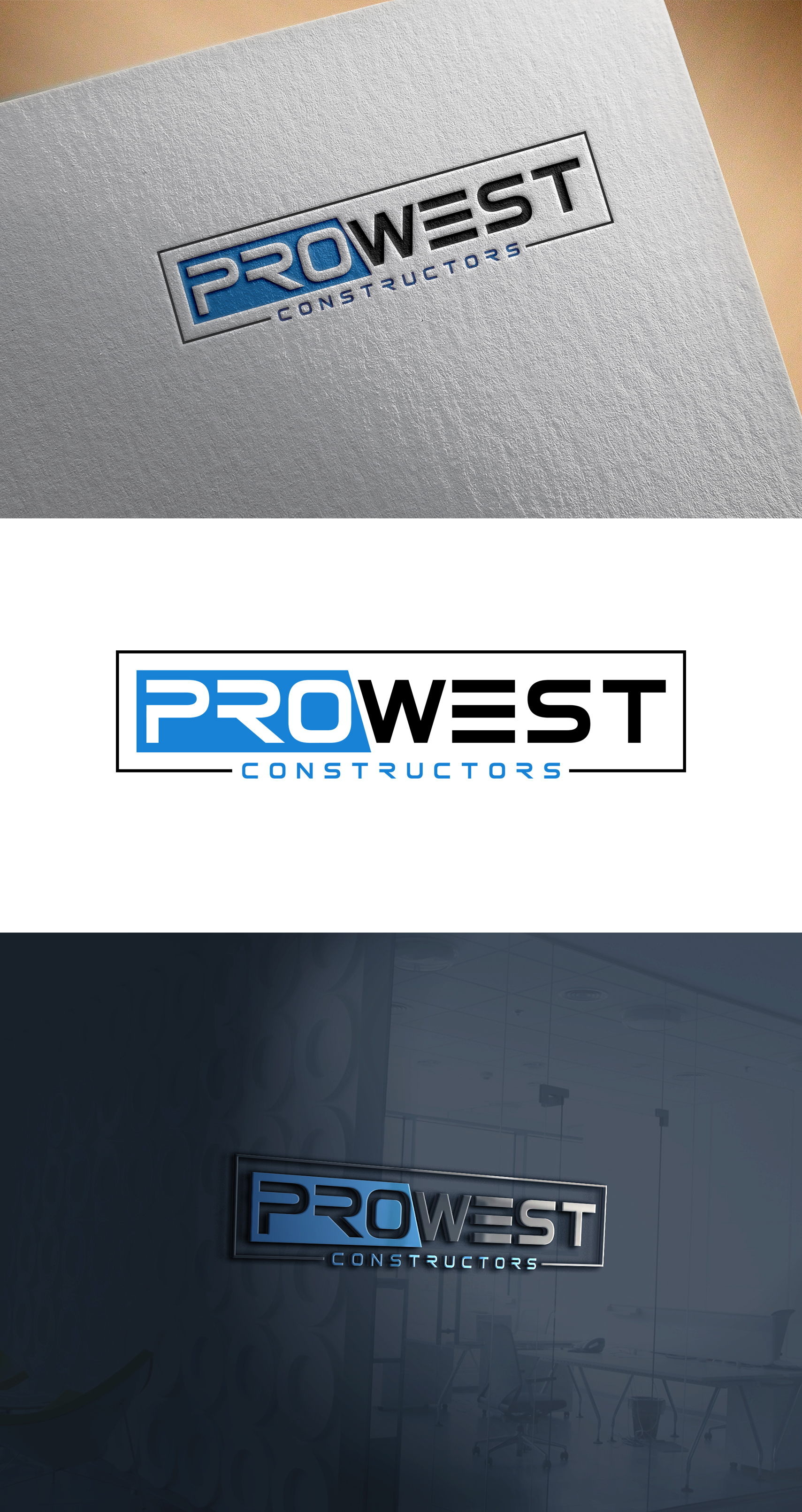 Logo Design by Soonia for ProWest Constructors | Design #32282914