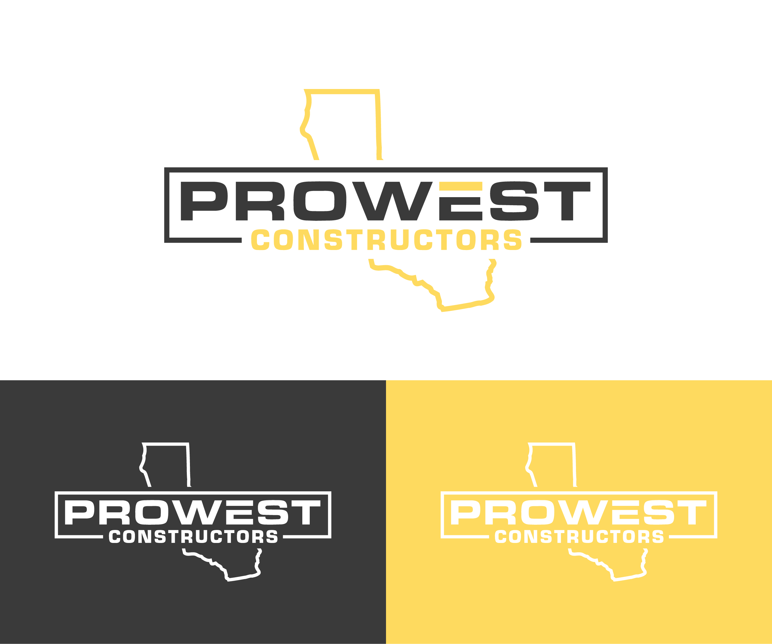 Logo Design by AlphabetZero.co.uk for ProWest Constructors | Design #32288793