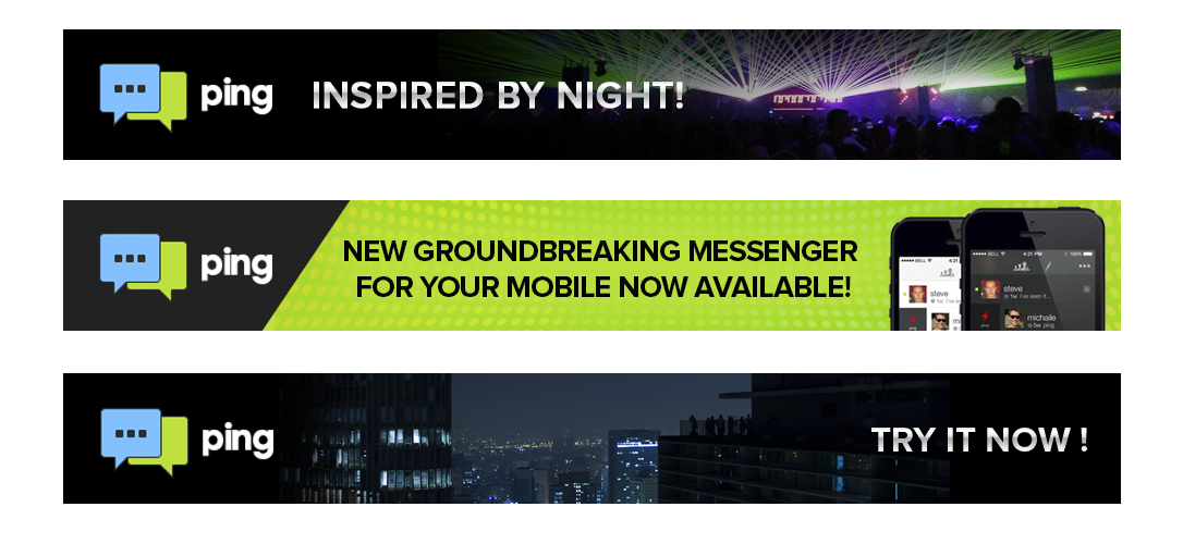 Banner Ad Design by Laurra for Ping | Design #3137536