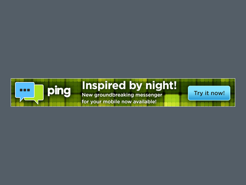 Banner Ad Design by yadunath for Ping | Design #3112718