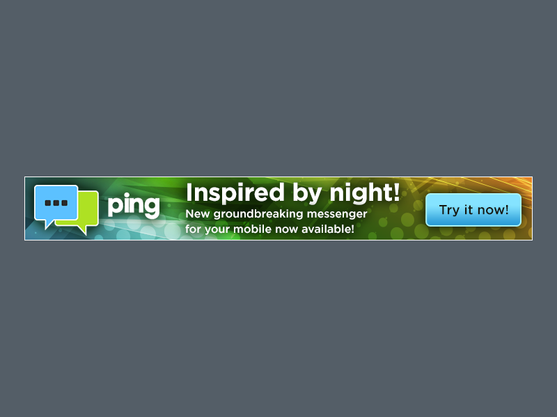Banner Ad Design by yadunath for Ping | Design #3112758