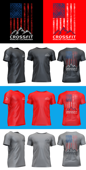 CrossFit Rancho Cucamonga Team Red / Black Shirt Design
