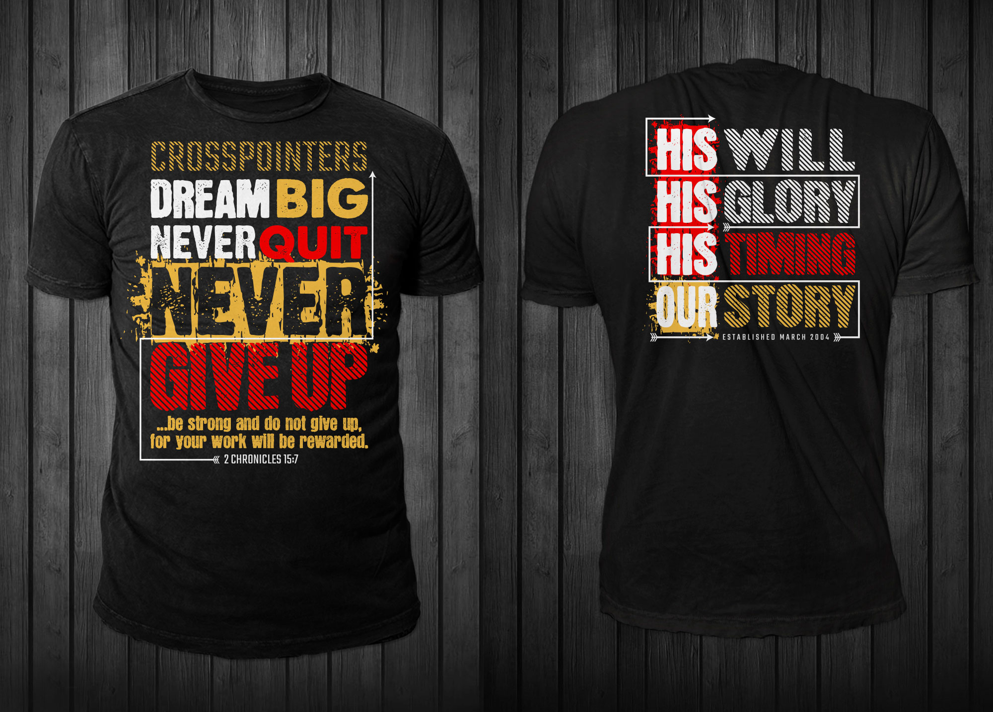 T-shirt Design by Sergio Coelho for CrossPointe Church | Design #32307295