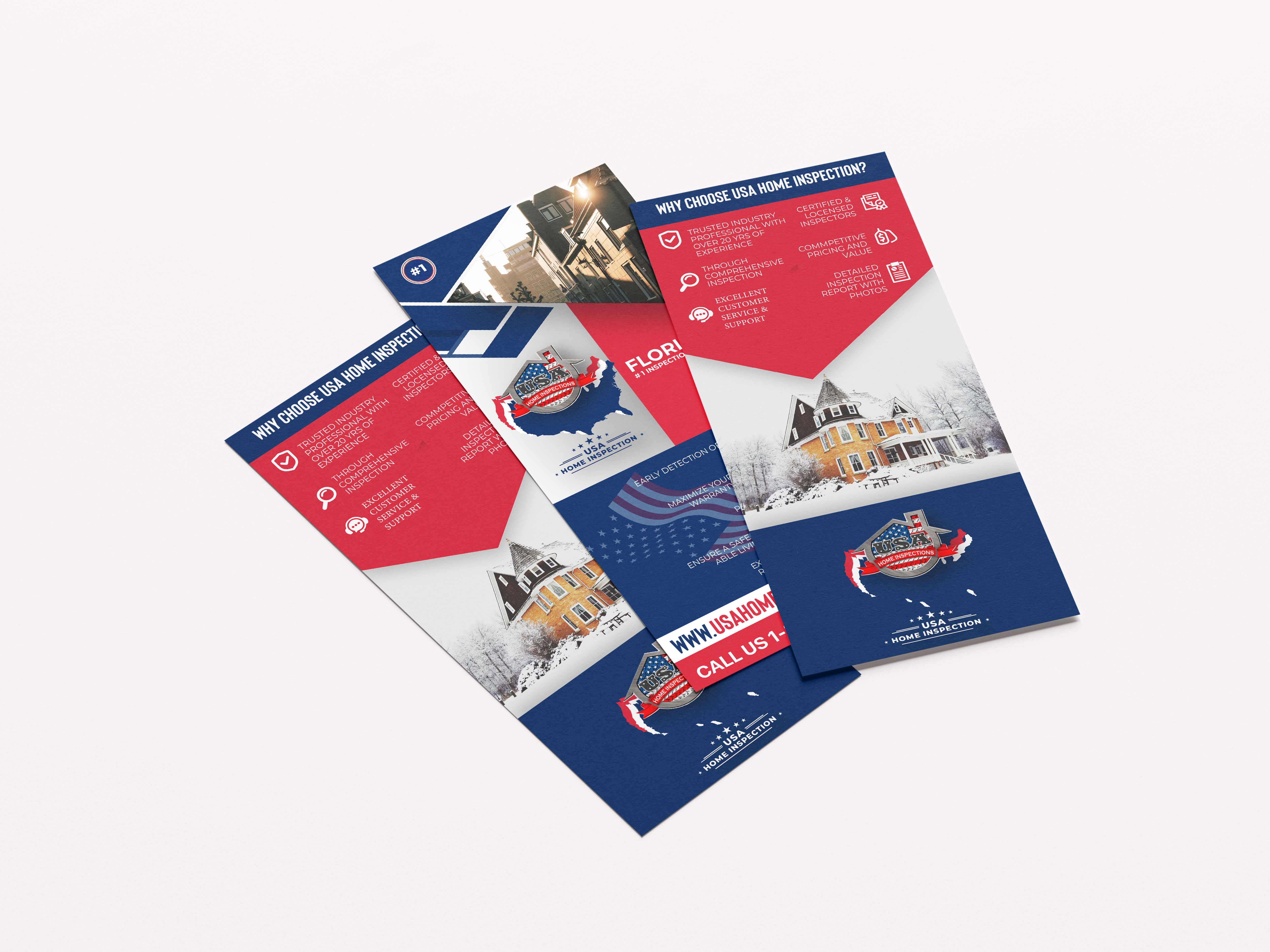 Flyer Design by nirmla450 for USA Home Inspections | Design #32298989