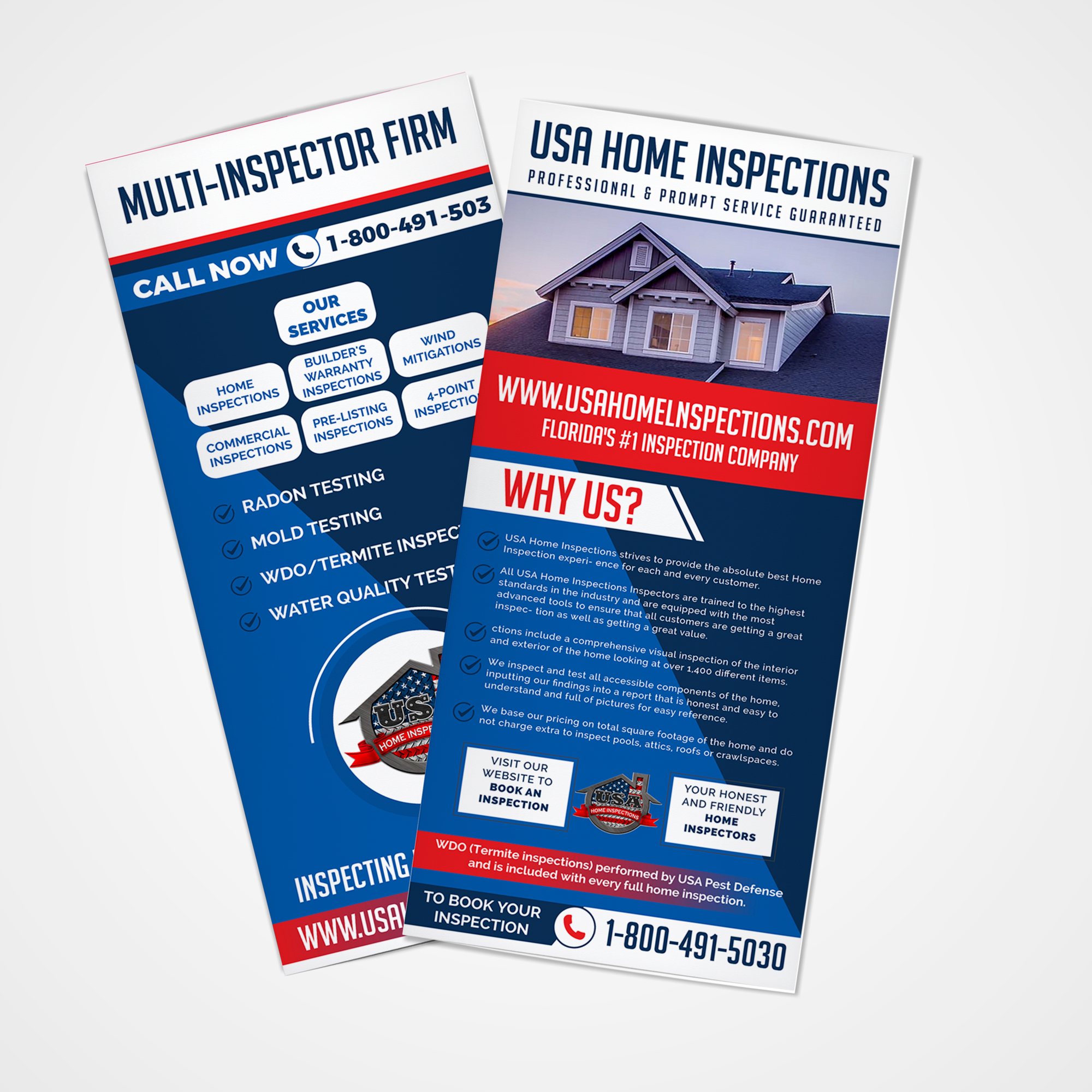 Flyer Design by RA-bica for USA Home Inspections | Design #32294605