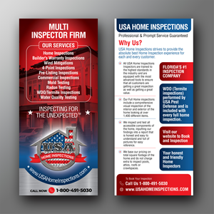 Flyer Design by Impressive Solutions for USA Home Inspections | Design: #32299376
