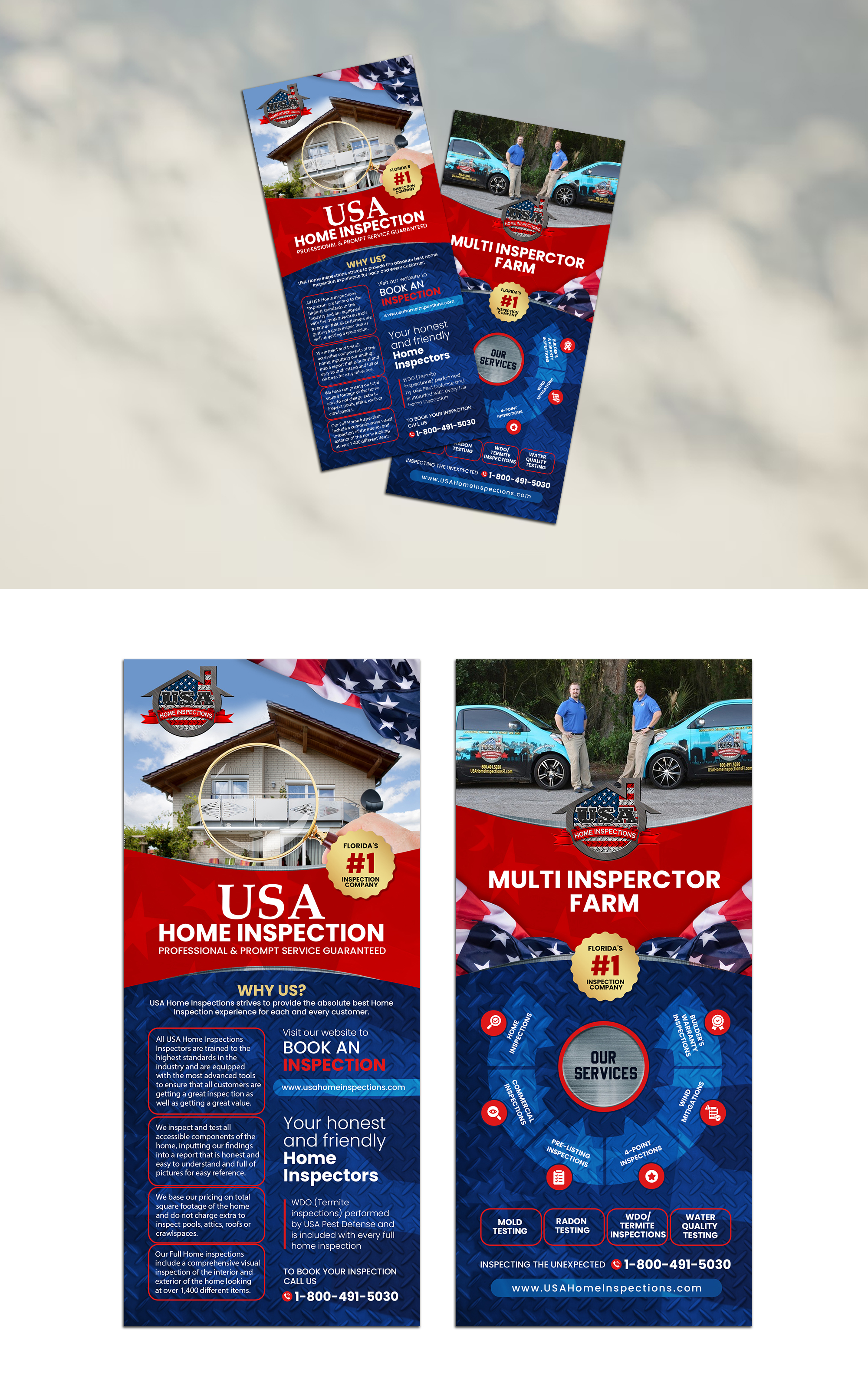 Flyer Design by debdesign for USA Home Inspections | Design #32291623