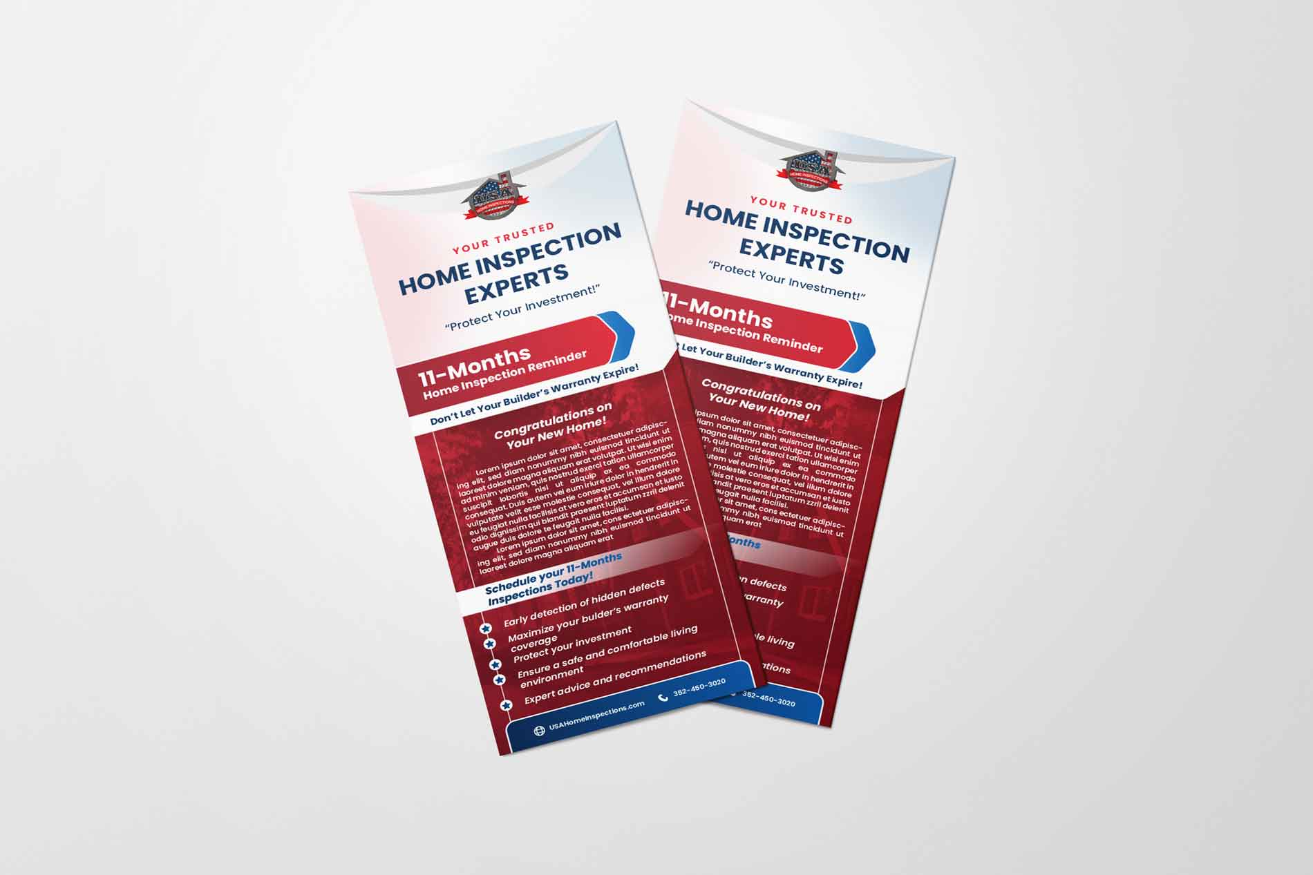 Flyer Design by Rohit Anand for USA Home Inspections | Design #32297220