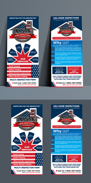 Design de Flyer par 123graphics pour USA Home Inspections | Design #32297093