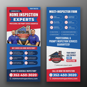 Design de Flyer par OwnDesign pour USA Home Inspections | Design #32288095