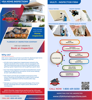 Flyer Design by ecorokerz for USA Home Inspections | Design: #32296786