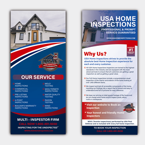 Design de Flyer par Impressive Designs pour USA Home Inspections | Design #32294990