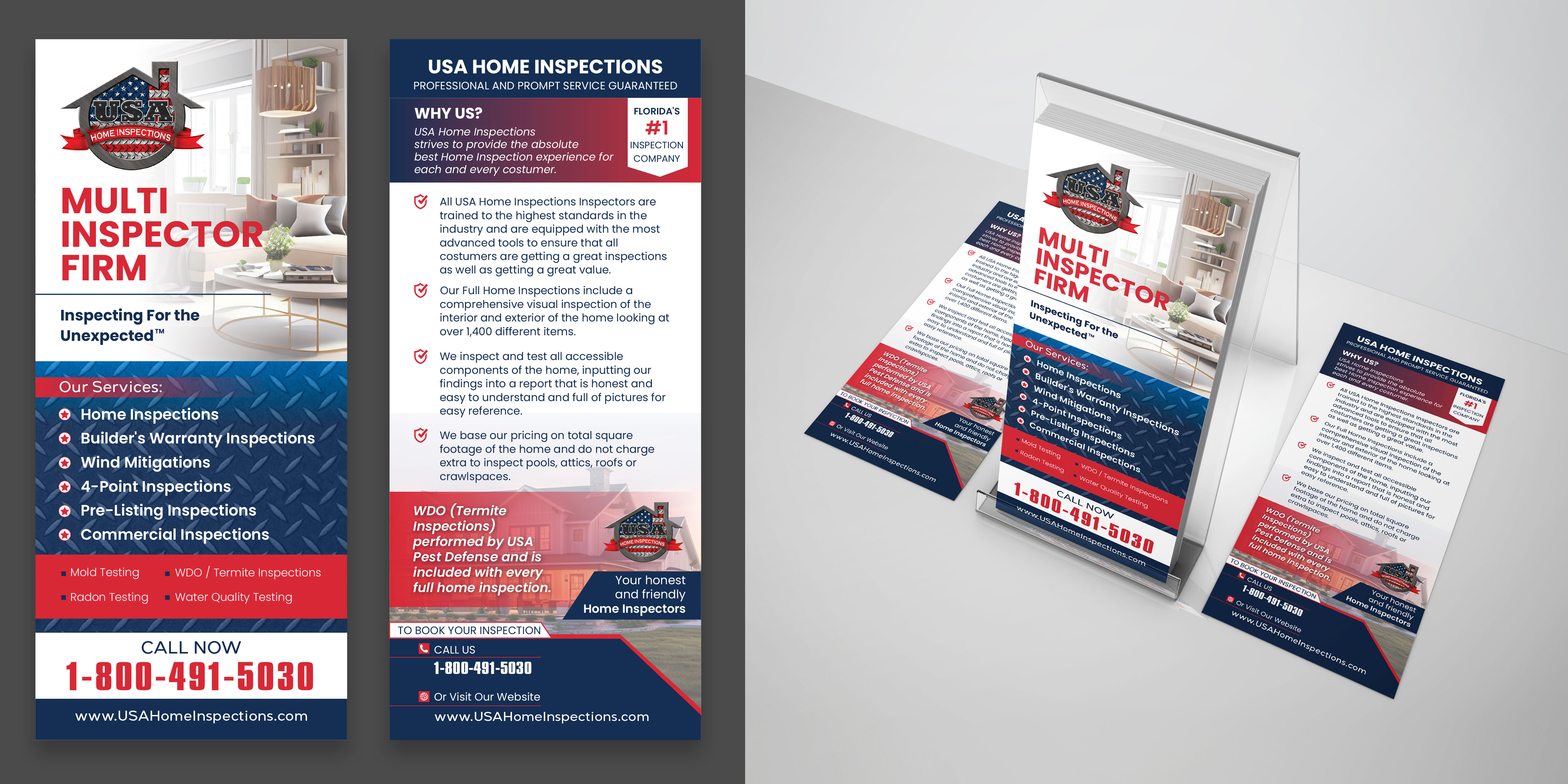 Flyer Design by Impressive Designs for USA Home Inspections | Design #32294992