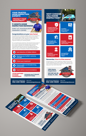 Design de Flyer par Graphic Guy pour USA Home Inspections | Design #32290655