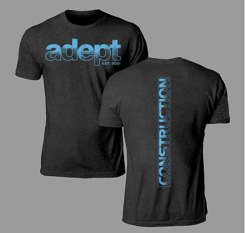 Diseño de Camiseta por Johncina para Adept Construction | Diseño: #32397941